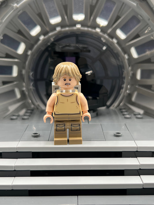 Luke Skywalker (Dagobah, Tan Tank Top, Backpack) Item No: sw0907 Star Wars LEGO Set 75208