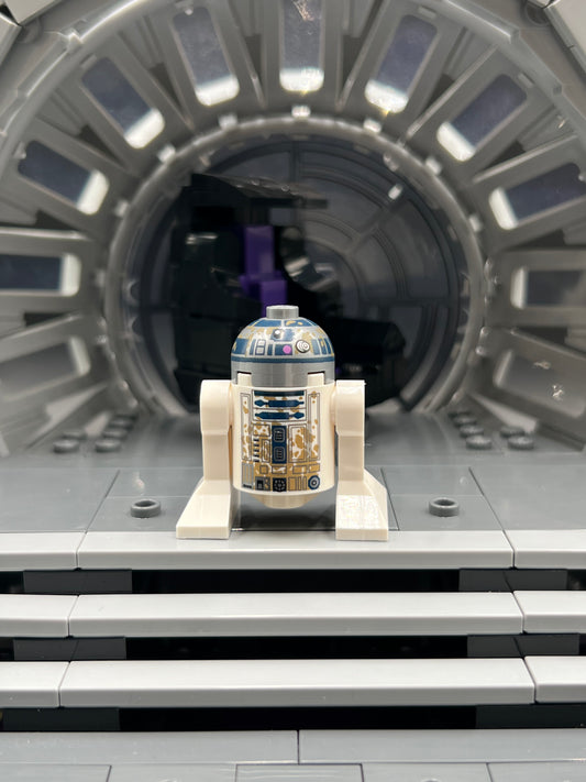 Astromech Droid, R2-D2, Dirt Stains on Front Item No: sw0908 LEGO Star Wars Minifigure Set 75208