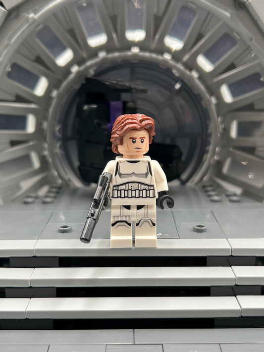 Han Solo - Stormtrooper Outfit, Printed Legs, Shoulder Belts Item No: sw1204 Star Wars LEGO Set 75339