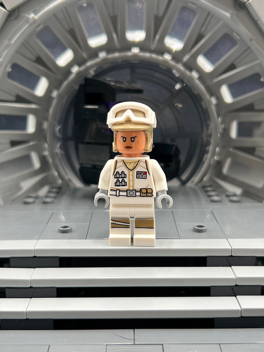 Hoth Rebel Trooper White Uniform, Dark Tan Helmet, Female Item No: sw1188 LEGO Star Wars Minifigure Set 40557