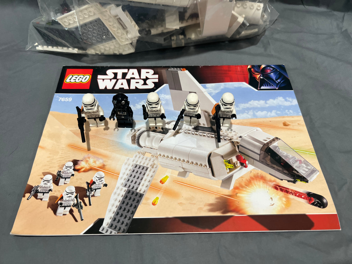 LEGO Star Wars Imperial Landing Craft Item No: 7659 with Manual Used