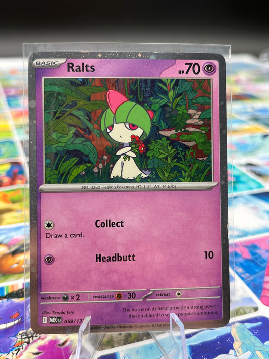 Ralts (Cosmos Holo) - 058/132 - Miscellaneous Cards & Products (MCAP) Pokémon TCG