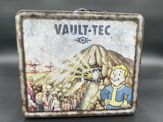 Fallout 4 Vault-Tec Weathered Tin Tote Replica Multicolor, 7.8 x 6.8 x 4