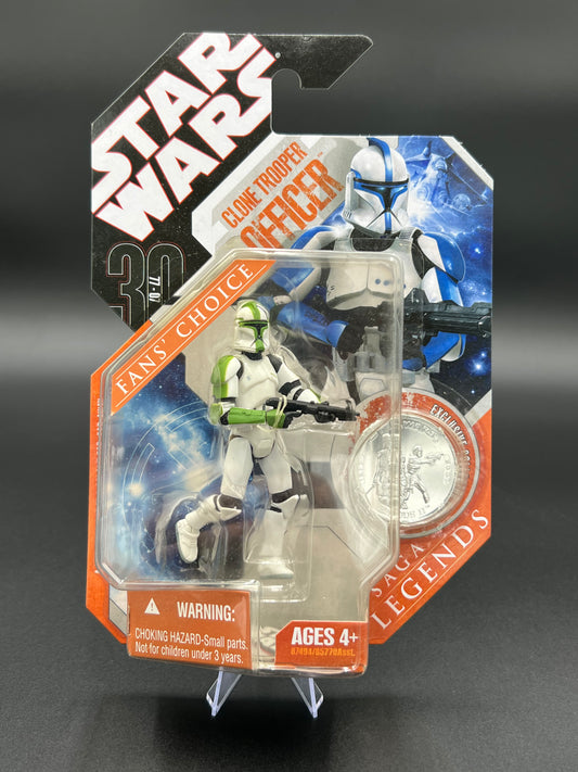 Star Wars Clone Trooper Officer Green 30th Anniversary Coin Fan's Choice Saga