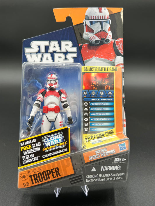 Star Wars Shock Trooper SL15 Saga Legends Action Figure w/ Secret Weapons * NEW