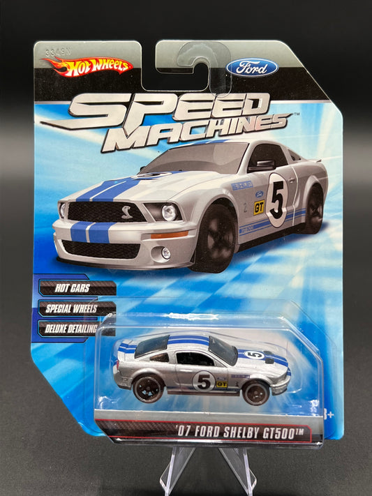 Hot Wheels Speed Machines '07 Ford Shelby GT500 Silver 1:64 R8501