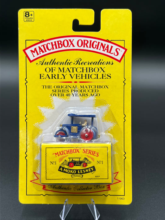 1993 Matchbox Originals Limited Edition Collectors' Series I 1:72 Scale Diecast Vehicle with Authentic Collector Box: Aveling Barford Road Roller No 1