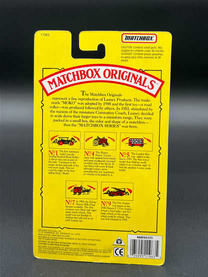 1993 Matchbox Originals Limited Edition Collectors' Series I 1:72 Scale Diecast Vehicle with Authentic Collector Box: Aveling Barford Road Roller No 1