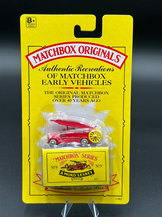 1993 Matchbox Originals Limited Edition Collectors' Series I 1:72 Scale Diecast Vehicle with Authentic Collector Box: The Fire Engine No 9