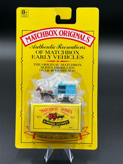 1993 Matchbox Originals Limited Edition Collectors' Series I 1:72 Scale Diecast Vehicle with Authentic Collector Box: Horse-Drawn Milk Float No.7