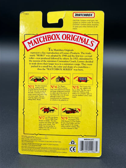 1993 Matchbox Originals Limited Edition Collectors' Series I 1:72 Scale Diecast Vehicle with Authentic Collector Box: Horse-Drawn Milk Float No.7