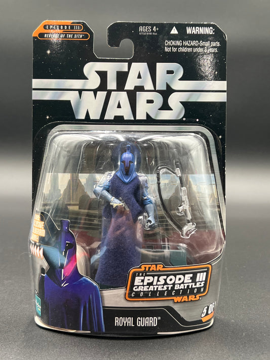 2006 Star Wars Episode 3 Greatest Battles Collection III Coll. Royal Guard w Hologram Figure Hasbro Sealed NIB