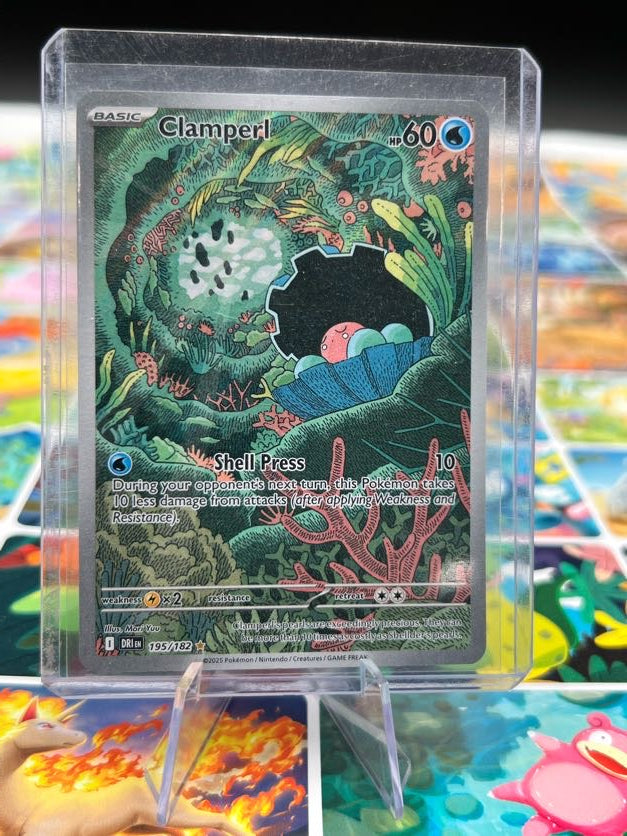 Clamperl - 195/182 - SV10: Destined Rivals (DRI) Pokémon Card TCG