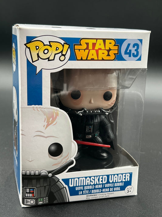 Funko Pop! Star Wars - Unmasked Vader Bobble-Head Vinyl Figure #43 New