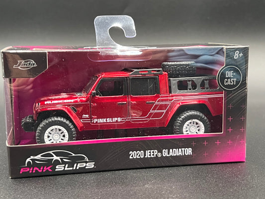 Jada 1:32 Pink Slips 2020 Jeep Gladiator Red Diecast Model Car New