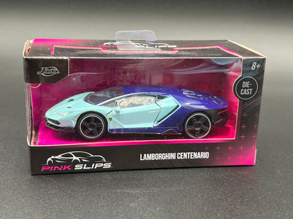 Jada 1:32 Pink Slips Lamborghini Centenario Blue Diecast Model Car 24106 NEW!