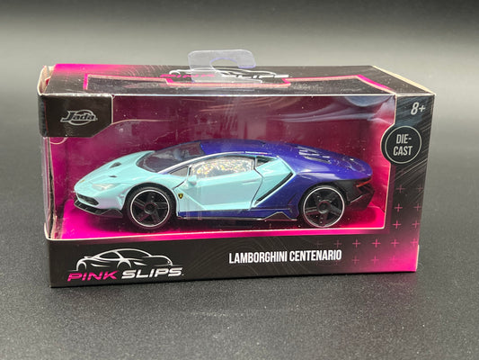 Jada 1:32 Pink Slips Lamborghini Centenario Blue Diecast Model Car 24106 NEW!