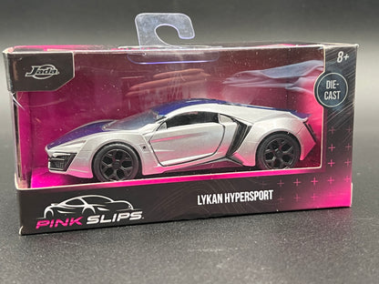 LYKAN HYPERSPORT SILVER & PURPLE 1/32 DIECAST MODEL CAR BY JADA