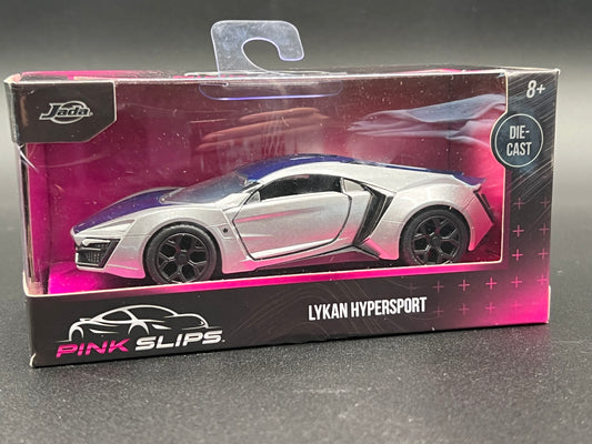 LYKAN HYPERSPORT SILVER & PURPLE 1/32 DIECAST MODEL CAR BY JADA