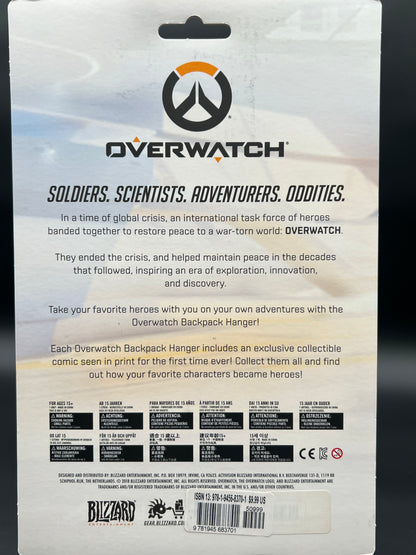 Overwatch Reinhardt Comic Book and Backpack Hanger