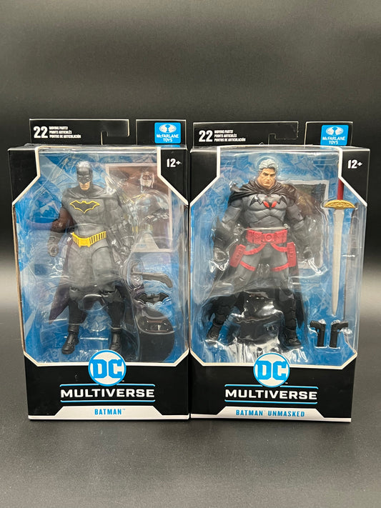 McFarlane Toys - DC Multiverse Batman DC REBIRTH + BATMAN UNMASKED FLASHPOINT New
