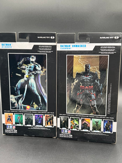 McFarlane Toys - DC Multiverse Batman DC REBIRTH + BATMAN UNMASKED FLASHPOINT New