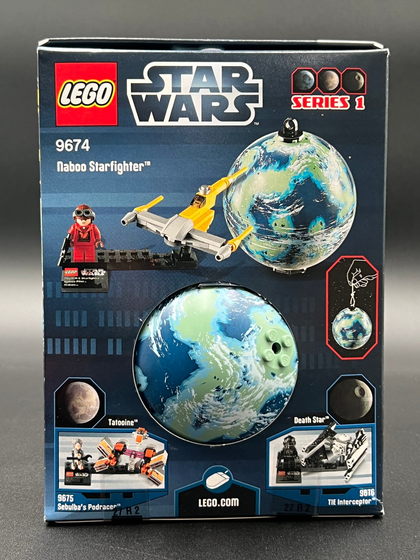 LEGO Star Wars 9674 Naboo Starfighter & Naboo new 56 pieces sealed pilot Series 1