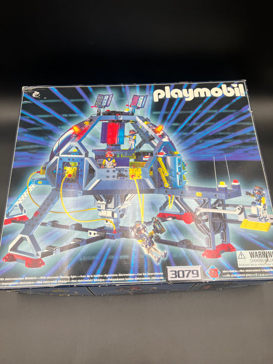 PLAYMOBIL 3079 SPACE STATION COMMANDER BASE USED 1999