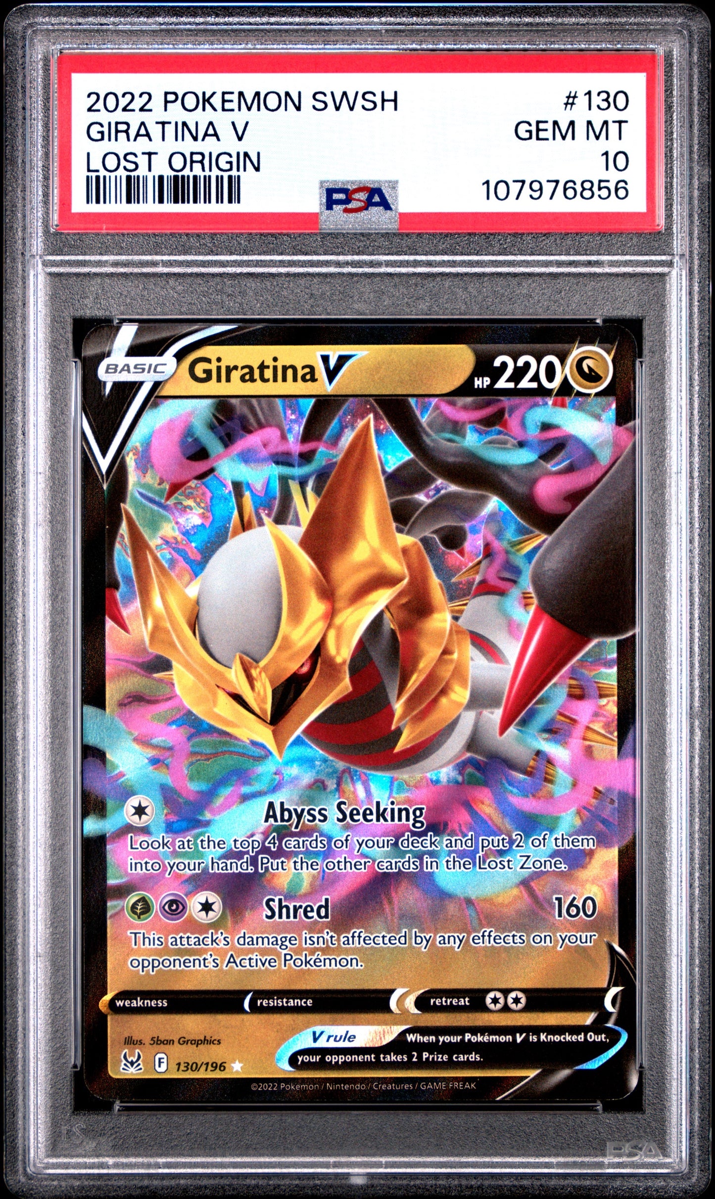 PSA 10 Pokemon 2022 Lost Origin GIRATINA VSTAR #131 Gem Mint