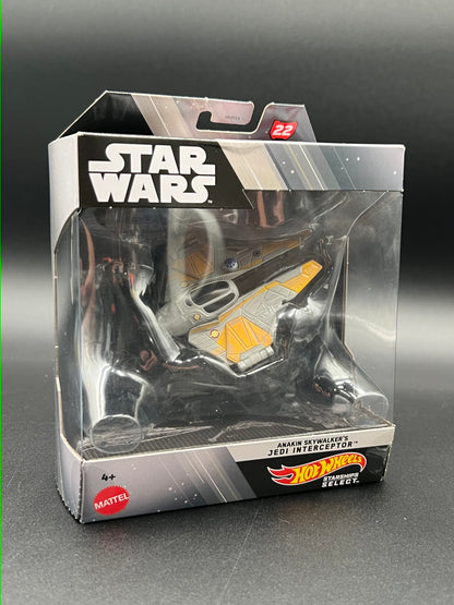 STAR WARS Hot Wheels Starships Select Premium Die-Cast Anakin Skywalkers Jedi Interceptor (HMJ00) #22