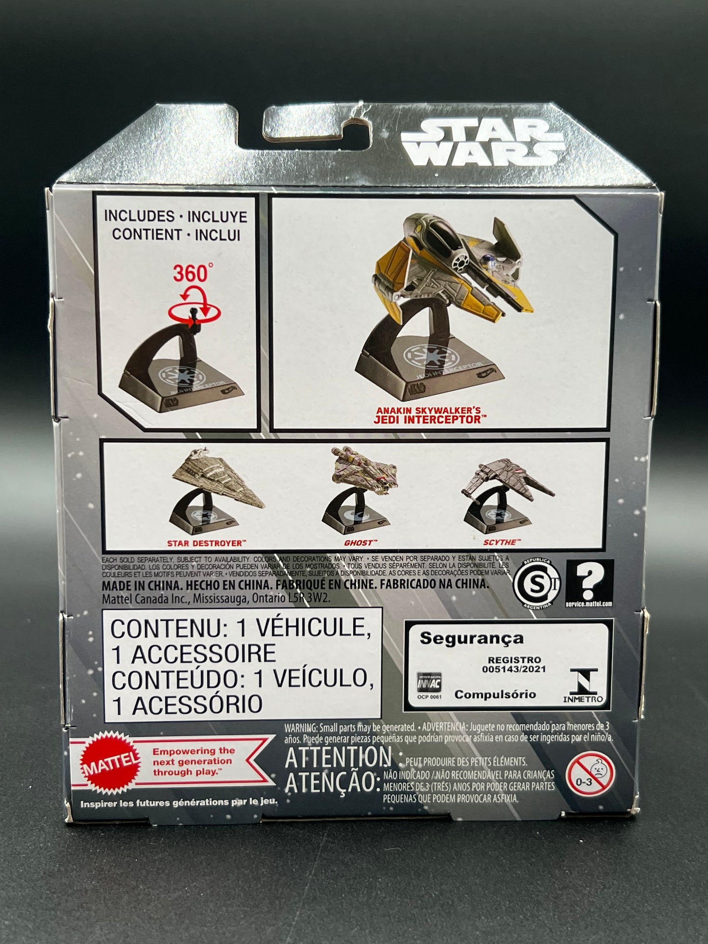 STAR WARS Hot Wheels Starships Select Premium Die-Cast Anakin Skywalkers Jedi Interceptor (HMJ00) #22