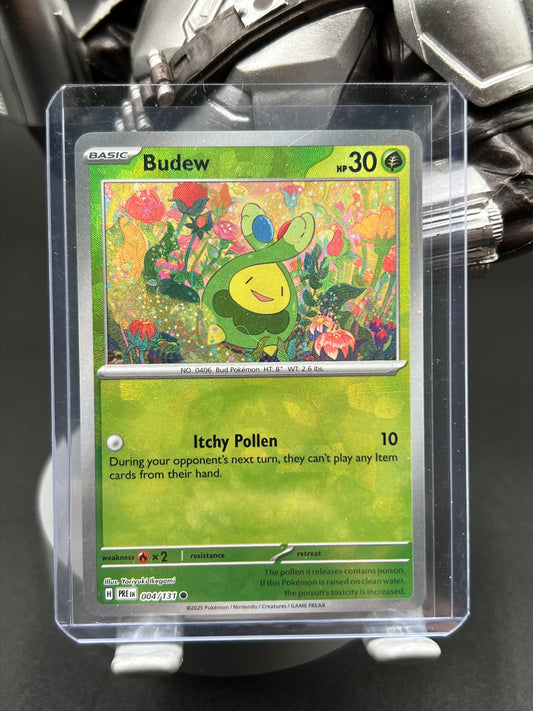 Budew (Master Ball Pattern) - SV: Prismatic Evolutions (PRE) 004/131 Pokémon TCG