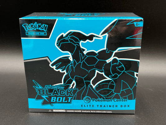Black Bolt Pokemon Center Elite Trainer Box (Exclusive) - SV: Black Bolt Pokémon TCG New ETB