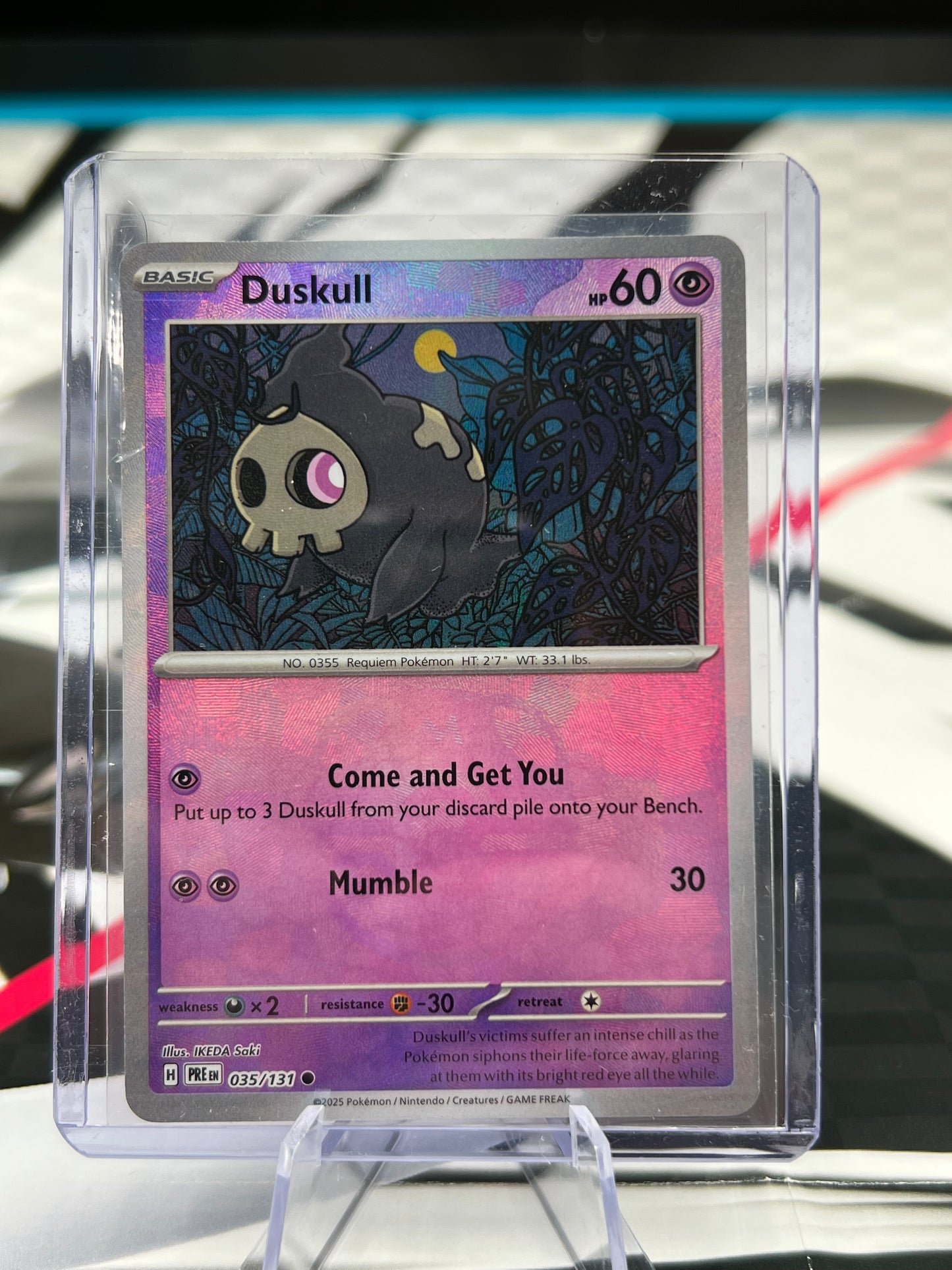 Duskull (Master Ball Pattern) - 035/131 - SV: Prismatic Evolutions (PRE) Pokémon TCG