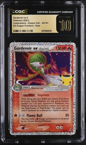 CGC PRISTINE 10 Gardevoir ex 93/101 (Delta Species) - Celebrations: Classic Collection (CCC) Graded Pokémon Card TCG