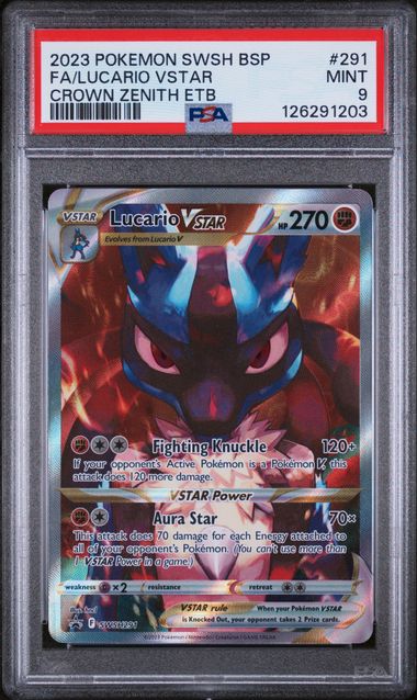 PSA 9 Lucario VSTAR - SWSH291 - SWSH: Sword & Shield Promo Cards (SWSD) Graded Pokémon TCG