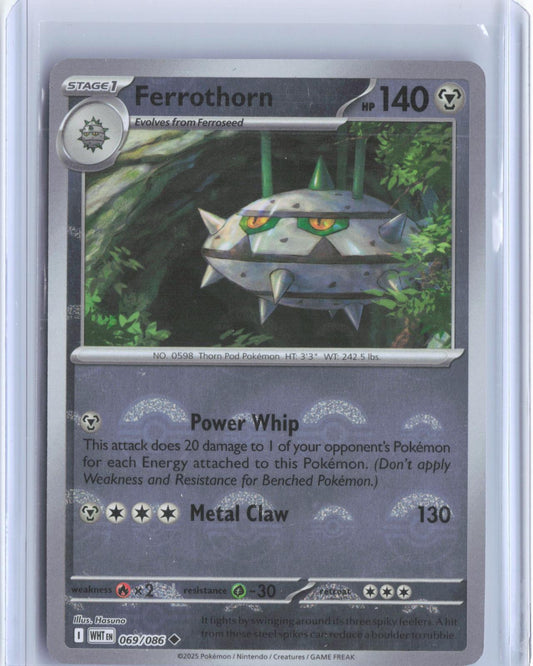 Ferrothorn (Poke Ball Pattern) 069/086 Uncommon White Flare Pokemon Holo