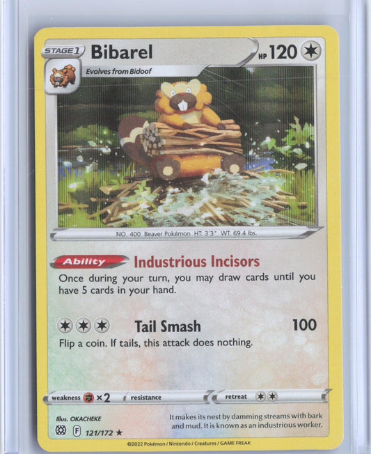 Bibarel 121/172 Holo Rare Brilliant Stars Pokemon