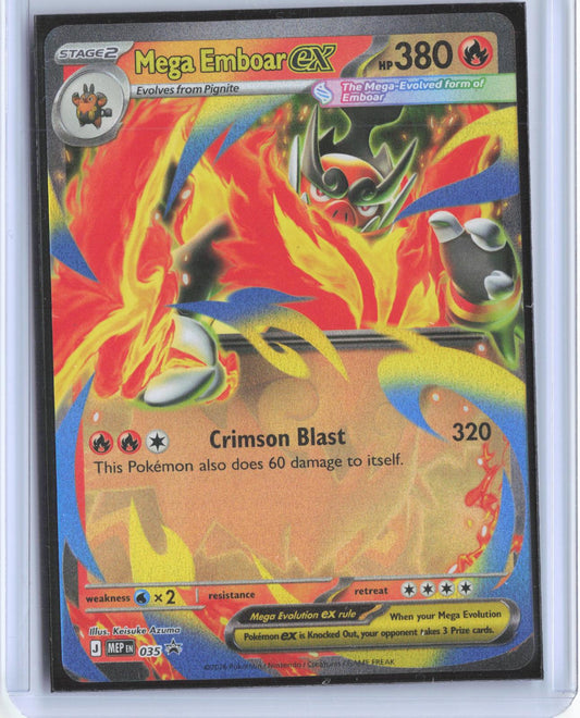 Mega Emboar ex 035 Holo Promo Jumbo Cards Pokemon