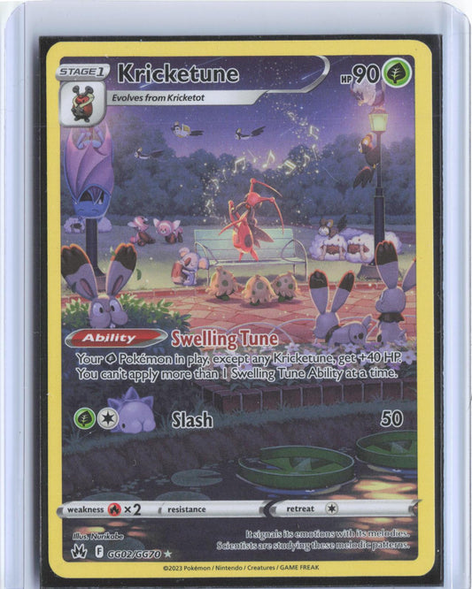 Kricketune GG02/GG70 Holo Crown Zenith Galarian Gallery Pokemon