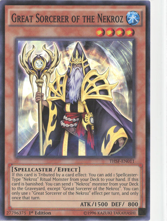 Great Sorcerer of the Nekroz THSF-EN011 The Secret Forces Yu-Gi-Oh 1st Edition