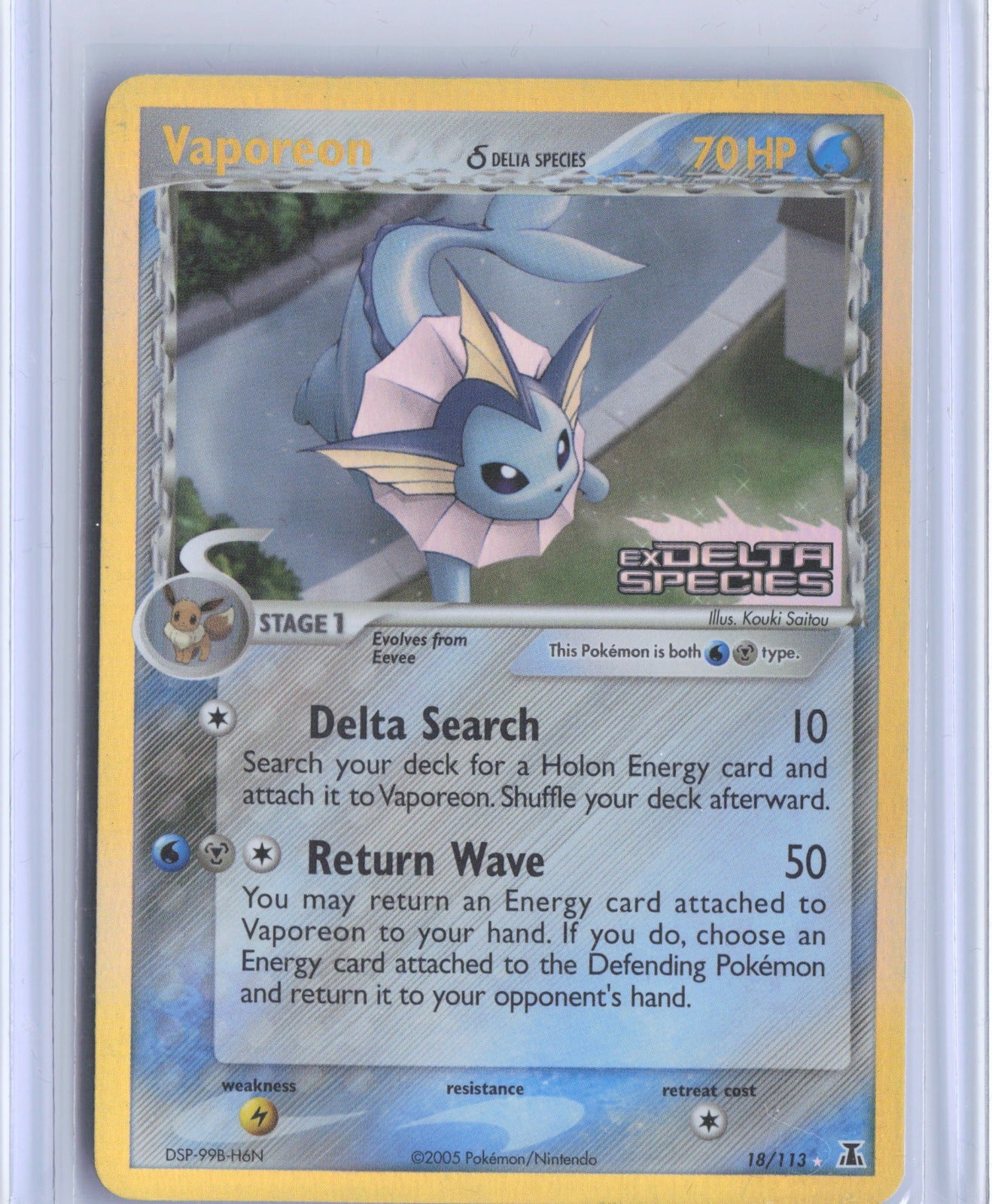 Vaporeon (Delta Species) Reverse Holo Holo Rare Delta Species 18/113