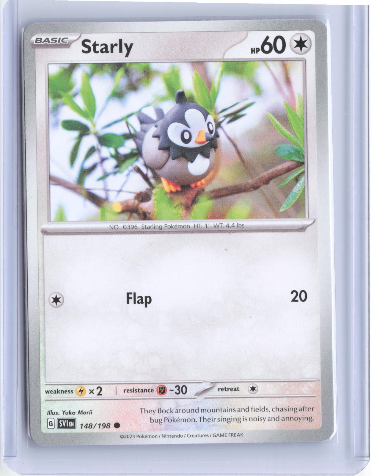Starly 148/198 Common Scarlet & Violet Pokemon TCG Card