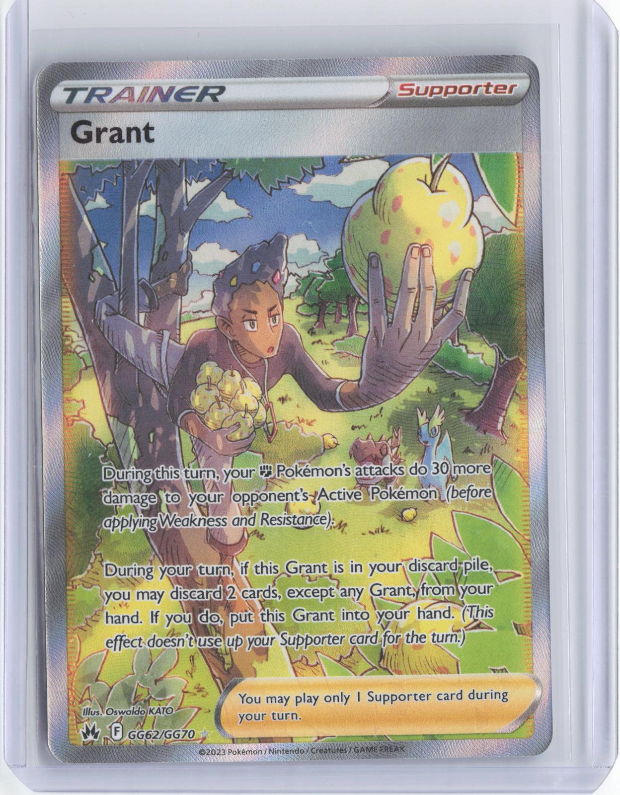 Grant GG62/GG70 Ultra Rare Crown Zenith Galarian Gallery Pokemon Holo