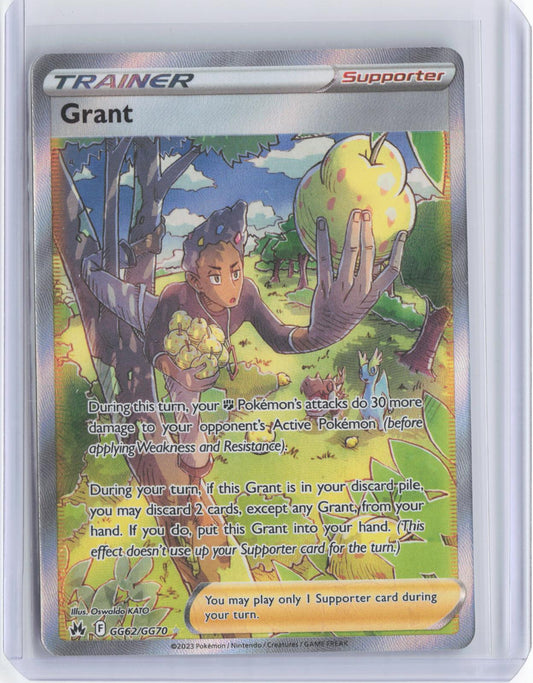 Grant GG62/GG70 Ultra Rare Crown Zenith Galarian Gallery Pokemon Holo