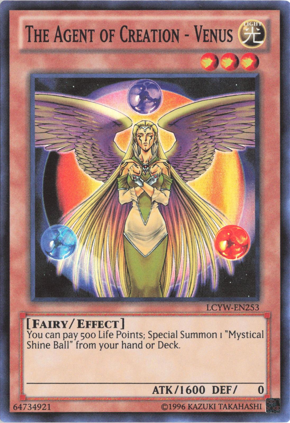 The Agent of Creation - Venus LCYW-EN253 Legendary Collection 3: Yugi's World Yu-Gi-Oh Unlimited