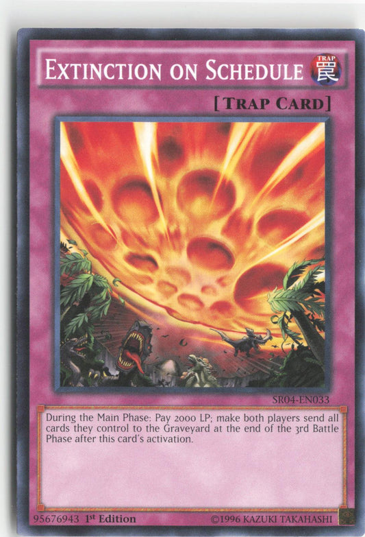 Extinction on Schedule SR04-EN033 Structure Deck: Dinosmasher's Fury Yu-Gi-Oh Unlimited