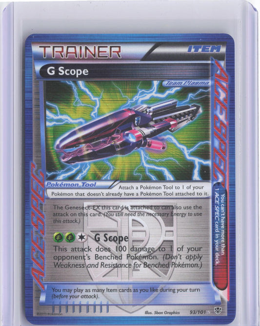 G Scope 93/101 ACE Spec Rare Plasma Blast Pokemon Holo