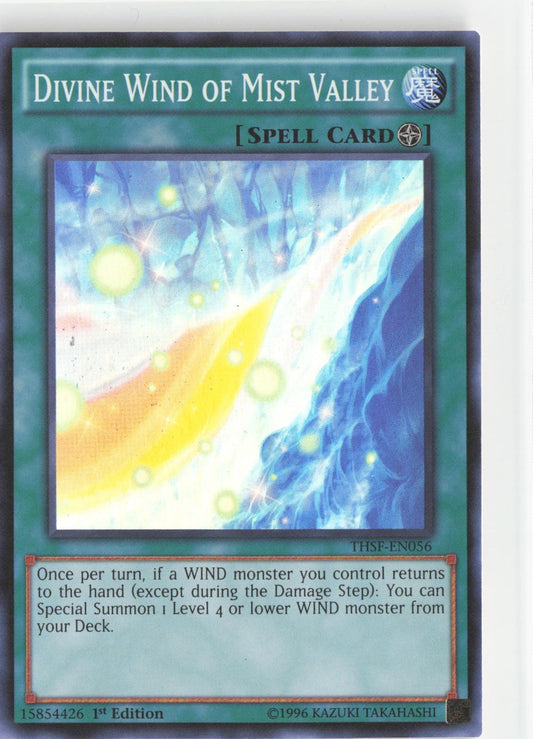 Divine Wind of Mist Valley THSF-EN056 The Secret Forces Yu-Gi-Oh 1st Edition