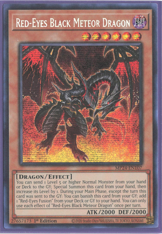 Red-Eyes Black Meteor Dragon MP24-EN107 25th Anniversary Tin: Dueling Mirrors Yu-Gi-Oh 1st Edition
